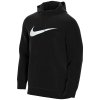 Bluza Nike męska kangurka czarna z nadrukiem Dri-Fit